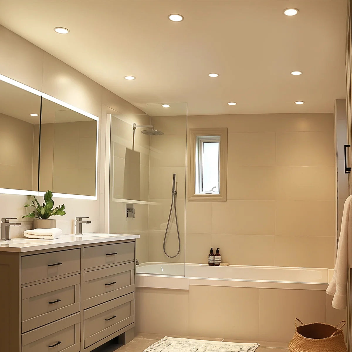 GLOBE - Ensemble d'Éclairage Encastré DEL de 4 po, Paquet de 12-led-recessed-lighting-kit-costco-32000197-6