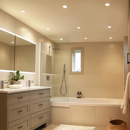 GLOBE - Ensemble d'Éclairage Encastré DEL de 4 po, Paquet de 12-led-recessed-lighting-kit-costco-32000197-6