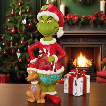 ENESCO - Statue du Grincheux et de Max Peinte à la Main The Grinch Dr. Seuss-grinch-&-max-statue-hand-painted-costco-1739899-3