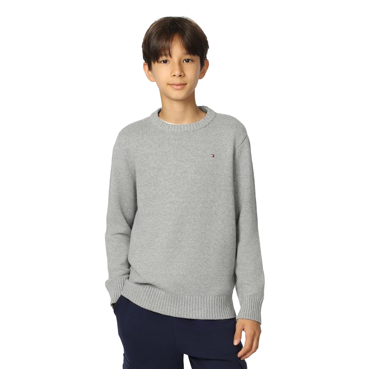 TOMMY HILFIGER - Chandail pour Enfant-Kids-Crewneck-Sweater-Gris-Grey-5425656-1944975