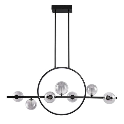 HOUSEMARK - Luminaire Suspendu à 8 Ampoules Luna-light-glass-pendant-costco-1718621-2