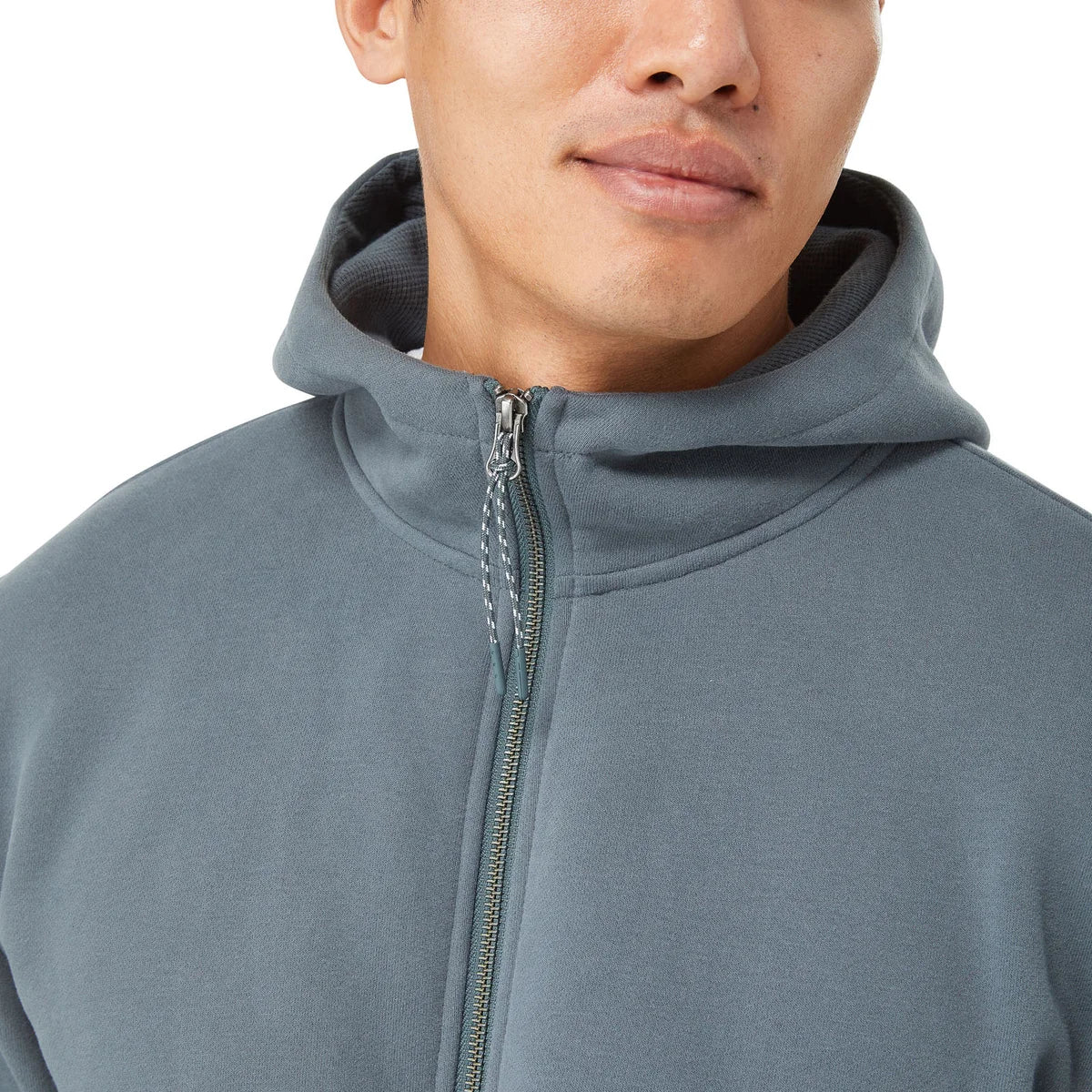 KIRKLAND SIGNATURE -  Veste à Capuche pour Homme- Mens-Full-Zip-Hoodie-Vert-Gris-Green-Grey-7771545-1878534