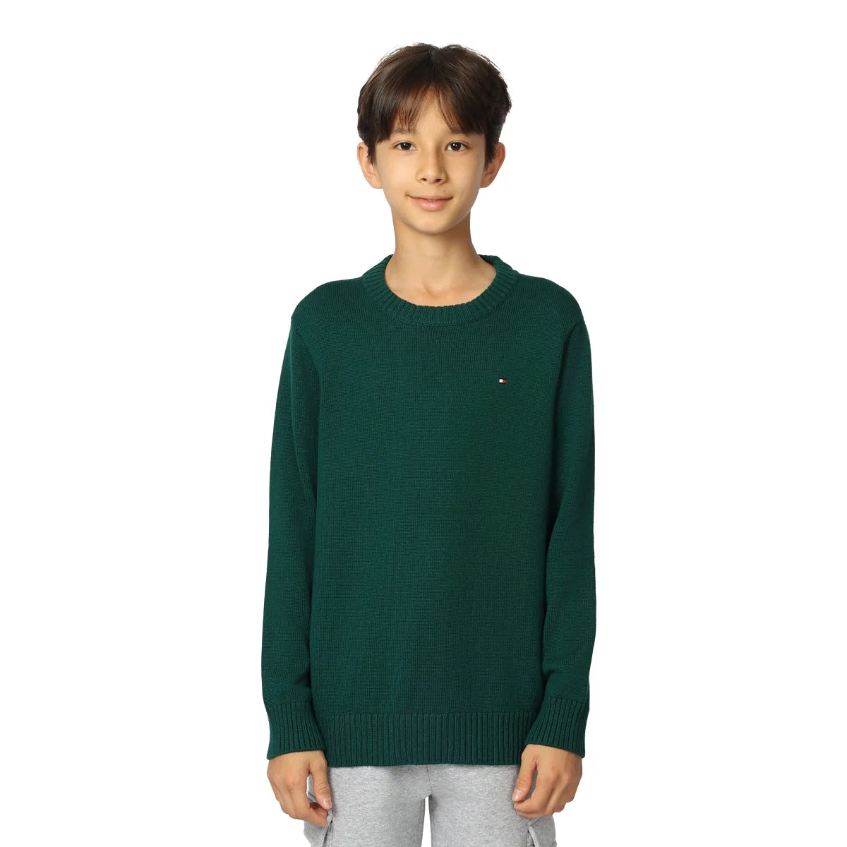 TOMMY HILFIGER - Chandail pour Enfant-Kids-Crewneck-Sweater-Vert-Green-5425656-1944974