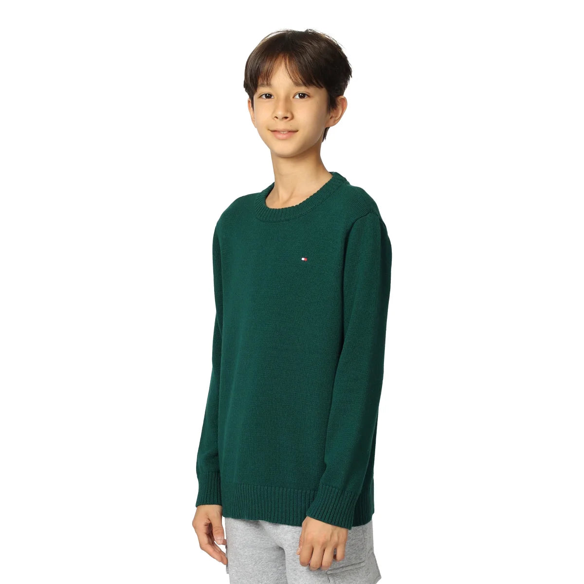 TOMMY HILFIGER - Chandail pour Enfant-Kids-Crewneck-Sweater-Vert-Green-5425656-1944974