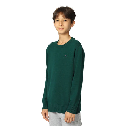 TOMMY HILFIGER - Chandail pour Enfant-Kids-Crewneck-Sweater-Vert-Green-5425656-1944974
