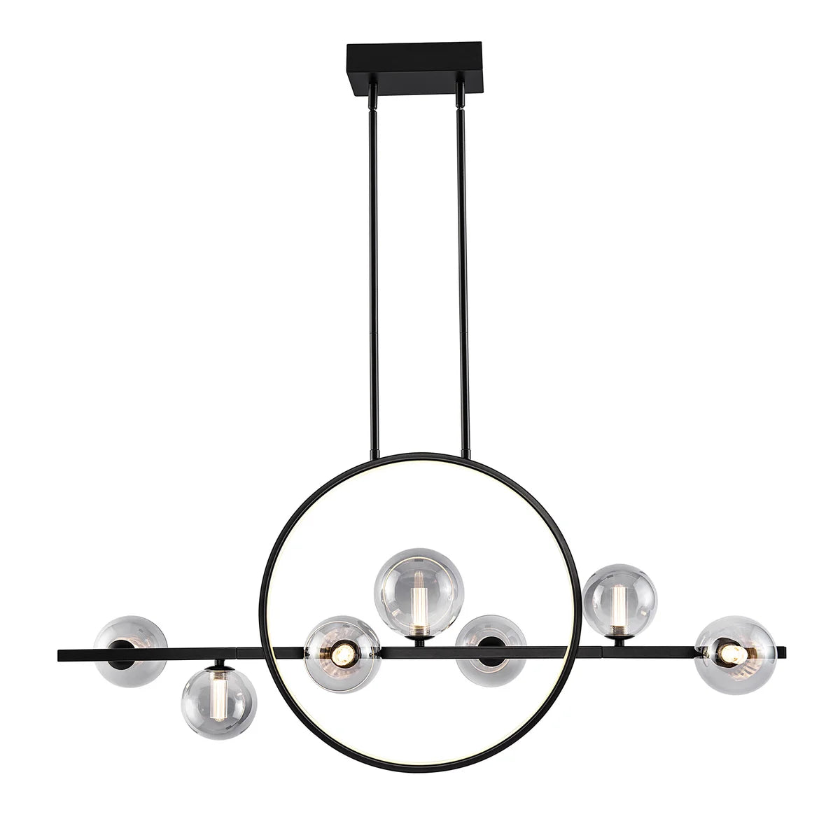 HOUSEMARK - Luminaire Suspendu à 8 Ampoules Luna-light-glass-pendant-costco-1718621