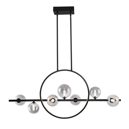 HOUSEMARK - Luminaire Suspendu à 8 Ampoules Luna-light-glass-pendant-costco-1718621