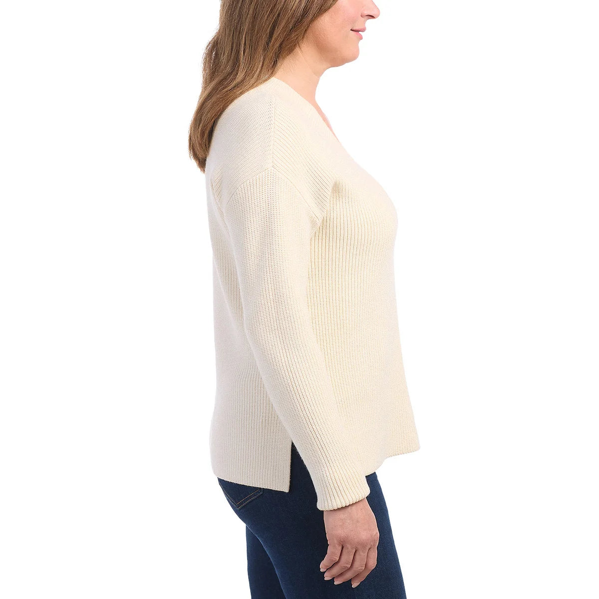 HILARY RADLEY - Chandail en Lurex pour Femme-women's-sweater-costco-3812001-white-blanc-cream-creme-2