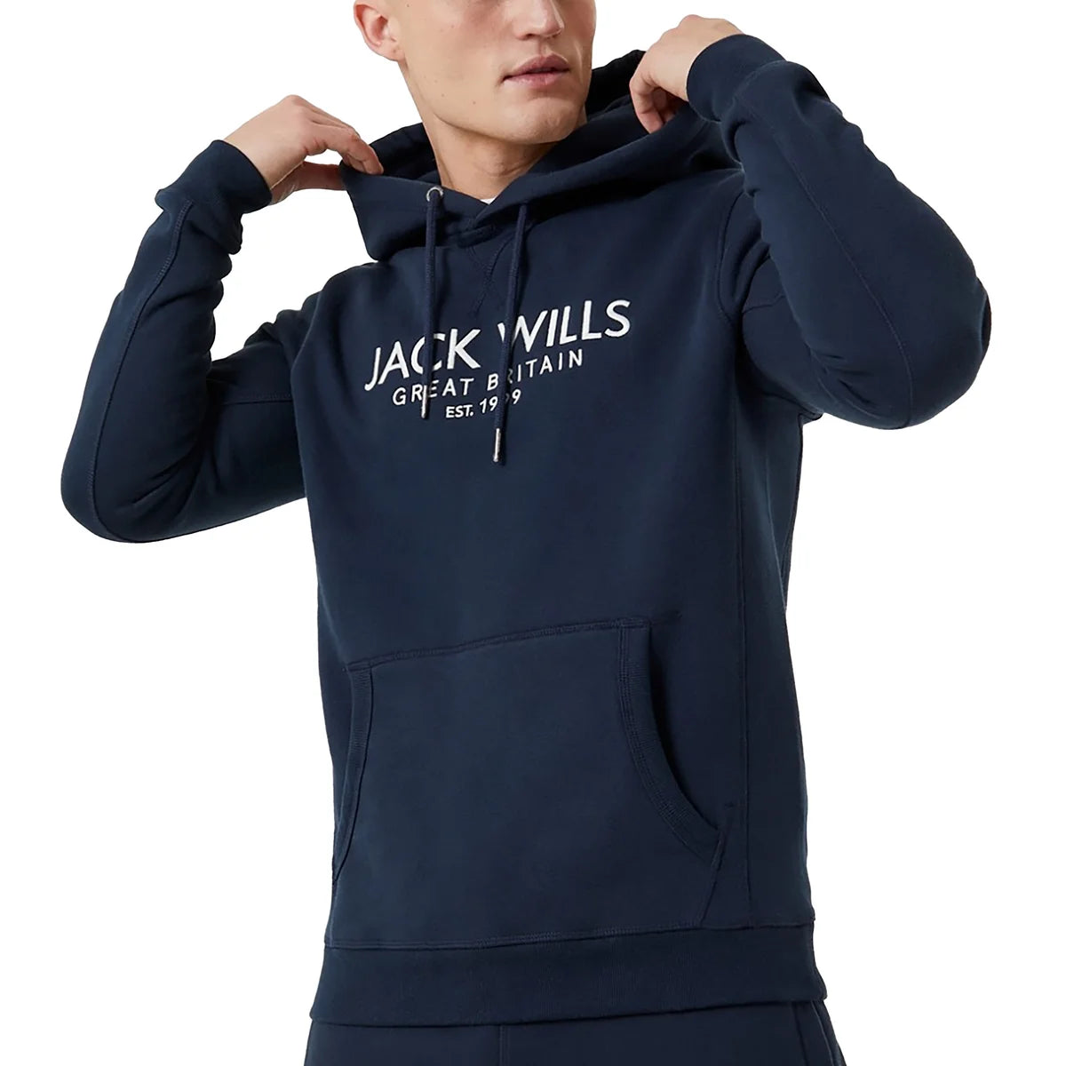 JACK WILLS - Chandail à Capuchon pour Homme-Mens-Hoodie-1912838-1924772-Bleu-Marine-Blue-Navy