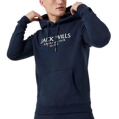 JACK WILLS - Chandail à Capuchon pour Homme-Mens-Hoodie-1912838-1924772-Bleu-Marine-Blue-Navy