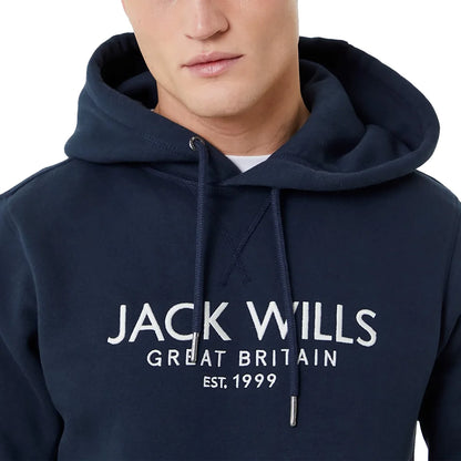 JACK WILLS - Chandail à Capuchon pour Homme-Mens-Hoodie-1912838-1924772-Bleu-Marine-Blue-Navy