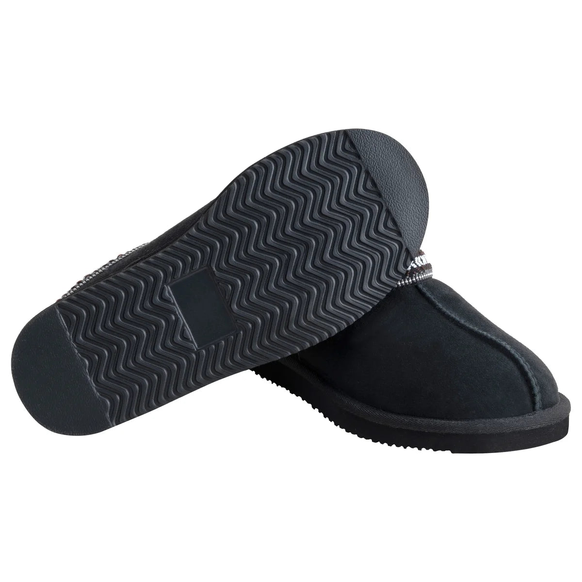 KIRKLAND SIGNATURE - Pantoufles Unisexes en Peau de Mouton-black-noir-costco-7771737-5