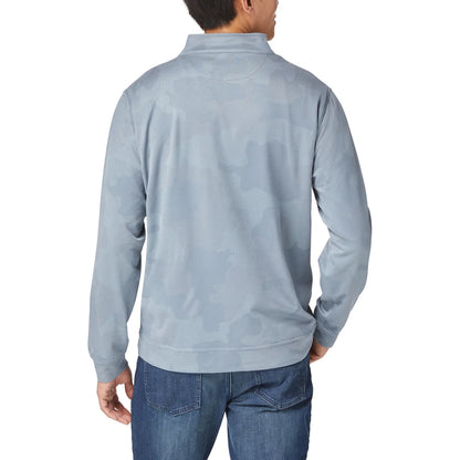 kirkland-signature-haut-performance-fermeture-glissière-un-quart-homme-men's-performance-1/4-zip-costco-7771600-gris-grey-3