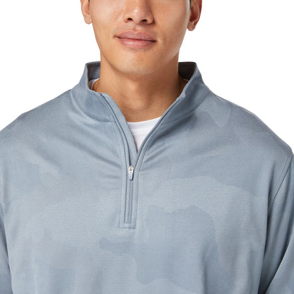 kirkland-signature-haut-performance-fermeture-glissière-un-quart-homme-men's-performance-1/4-zip-costco-7771600-gris-grey-4