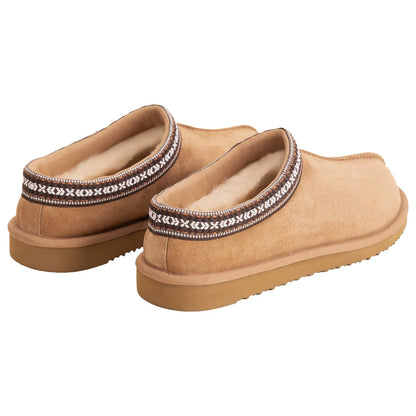 KIRKLAND SIGNATURE - Pantoufles Unisexes en Peau de Mouton-beige-tan-havane-costco-7771737-4