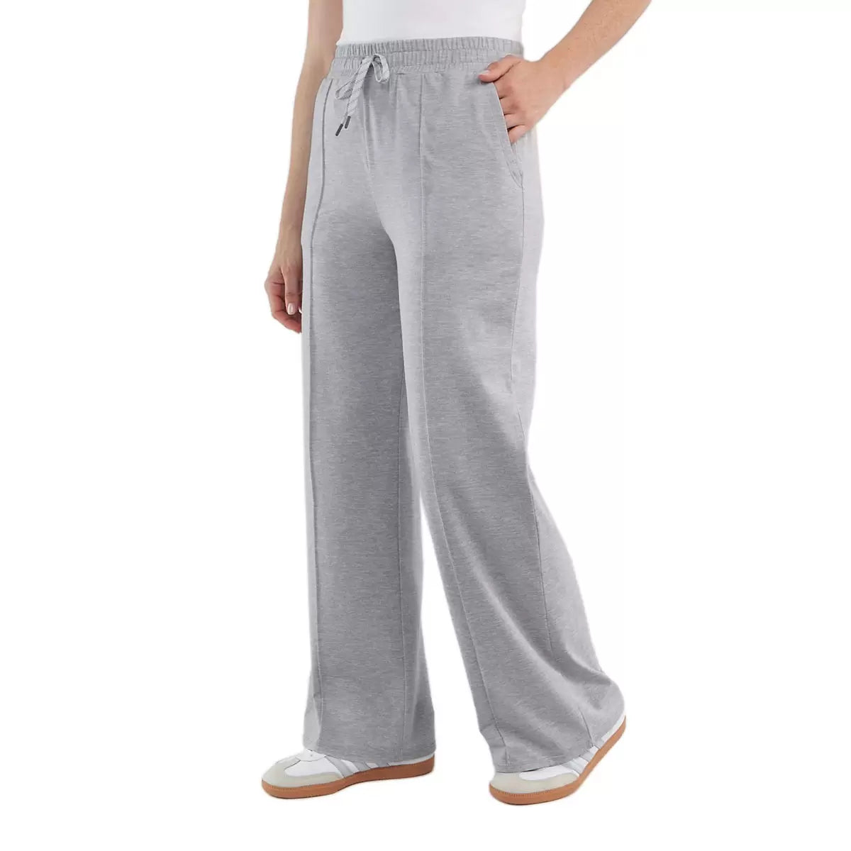 KIRKLAND SIGNATURE - Pantalon Léger Nervuré pour Femme-WOMEN'S-PINTUCK-LOUNGE-PANT-COSTCO-1711741-GRIS-GREY-2