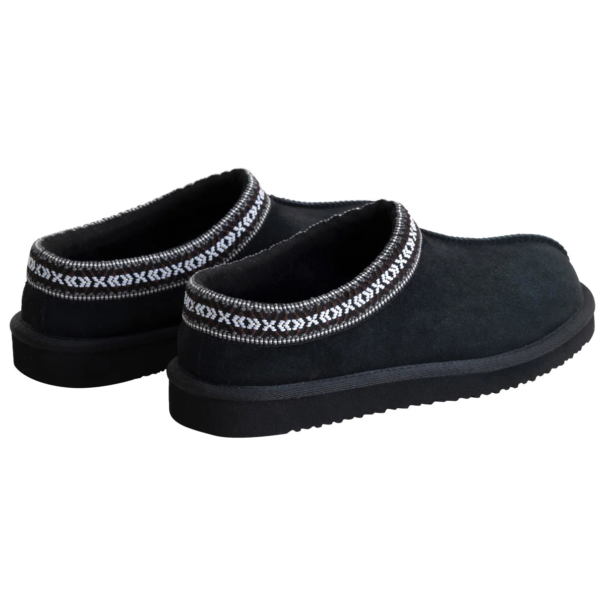 KIRKLAND SIGNATURE - Pantoufles Unisexes en Peau de Mouton-black-noir-costco-7771737-4