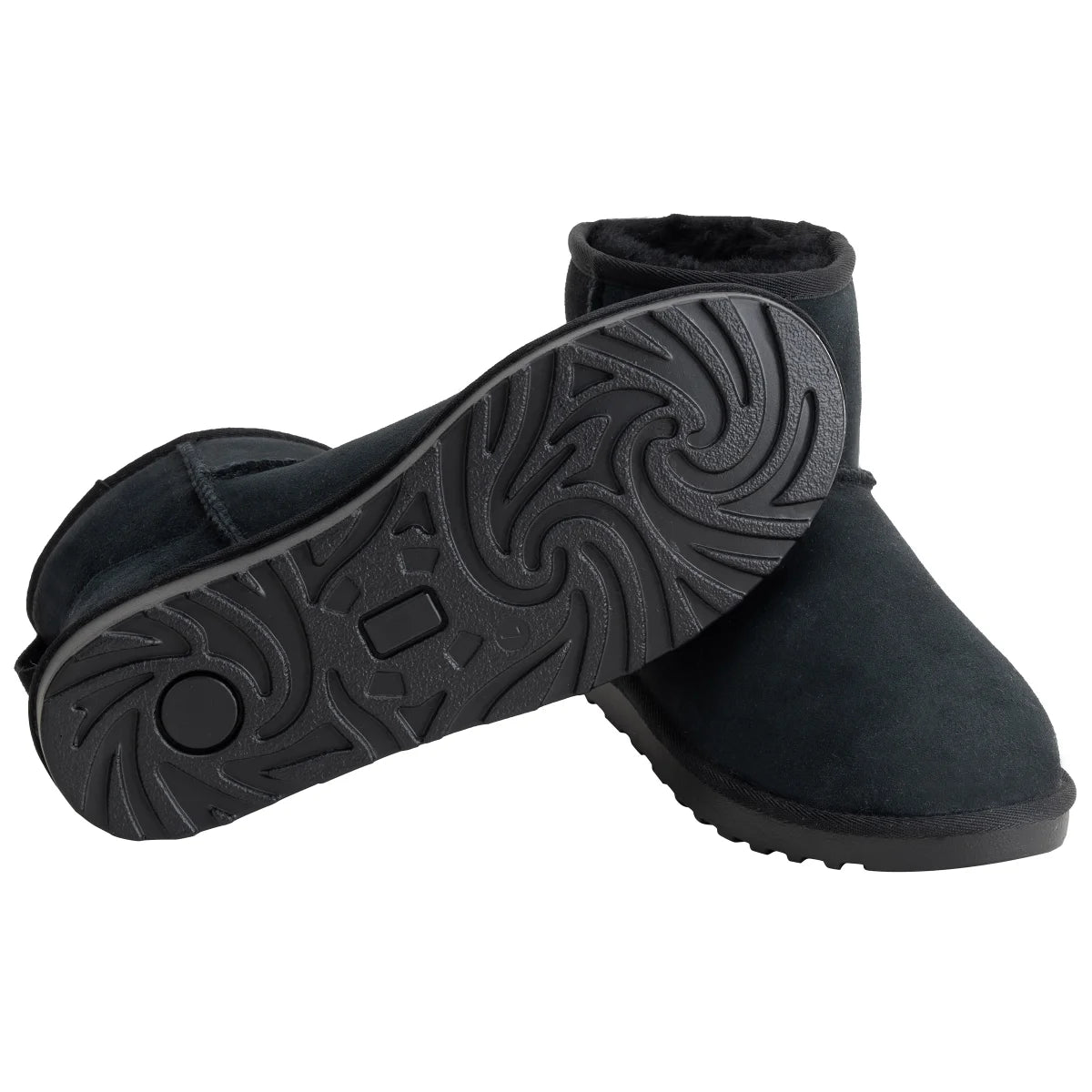 KIRKLAND SIGNATURE - Bottes en Peau de Mouton pour Femme-womens-Shearling-Boots-Noir-Black-7771757-1916441