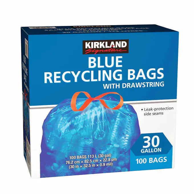 kirkland-sacs-bleus-recyclage-cordon-blue-recycling-bags-drawstring 
