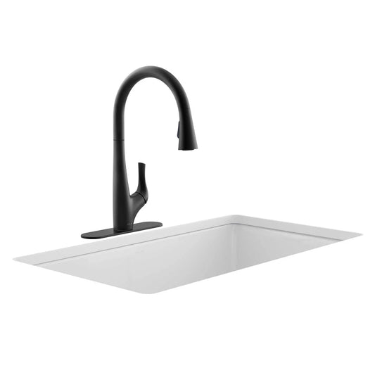 KOHLER - Robinet de Cuisine Rétractable Bevin-R43210-BL-kitchen-faucet-black-noir-costco-1773615