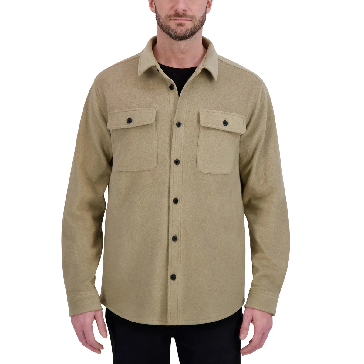 KIRKLAND SIGNATURE - Veste Chemise pour Homme-Mens-Shirt-Jacket-7771577-  1917485-Beige