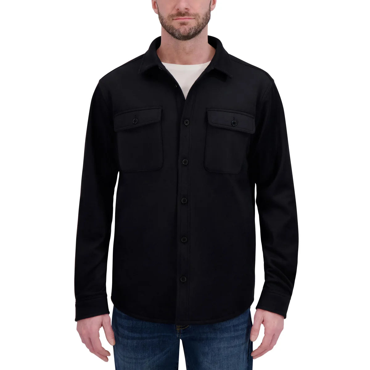 KIRKLAND SIGNATURE - Veste Chemise pour Homme-Mens-Shirt-Jacket-7771577-  1917482-Noir-Black