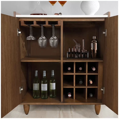 LOXLEY ROWE - Andrea Bar Cabinet with Storage *As Is*