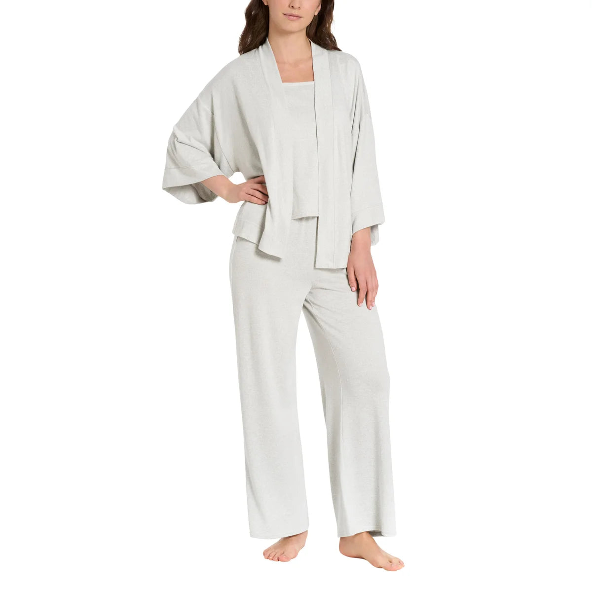 LEMON - Ensemble de Nuit 3 Pièces pour Femme-piece-sleep-set-costco-1925530-gris-grey-2