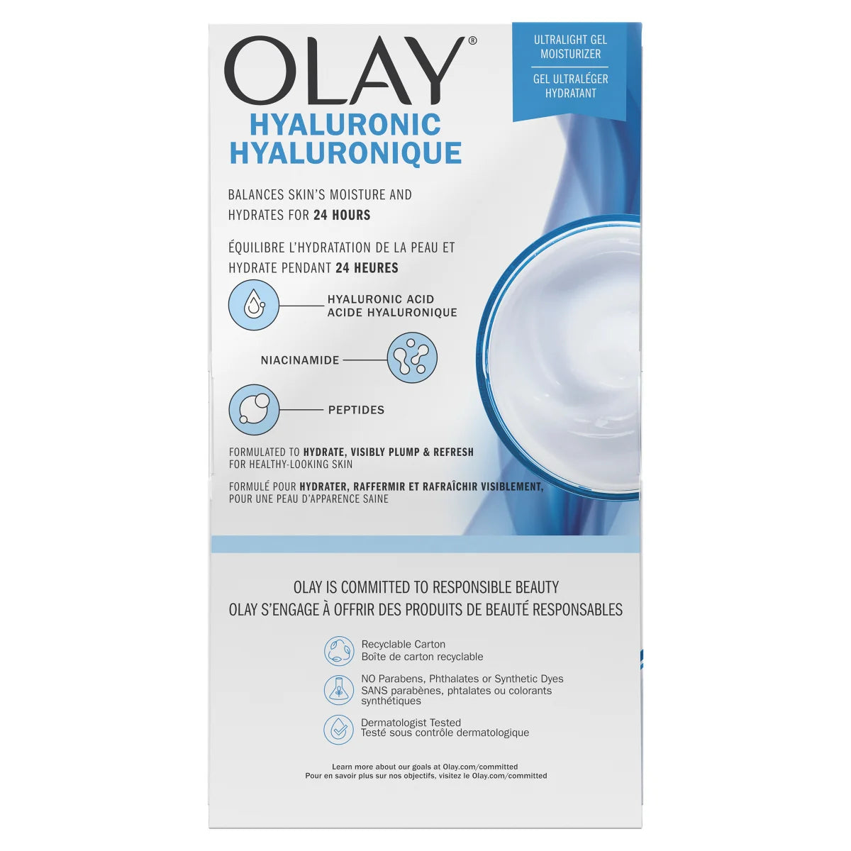 OLAY - Ensemble de 2 Gels Hydratants Ultraléger Hyaluronique-hyaluronic-ultralight-moisturizer-costco-1680078-2