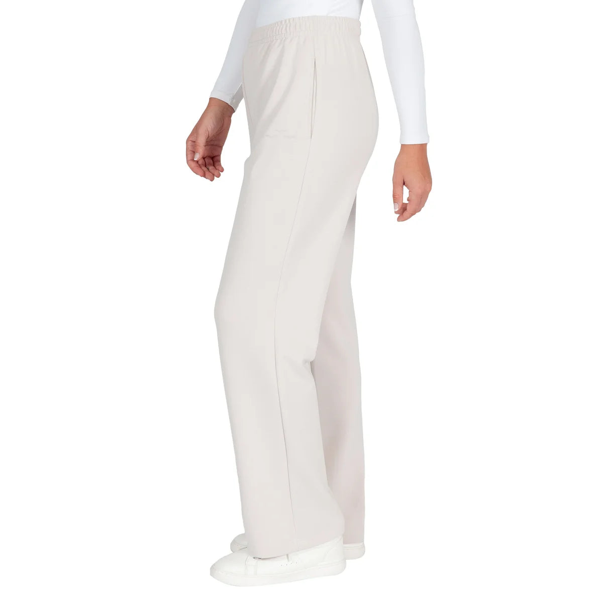 LAZYPANTS - Pantalon Droit Suédé pour Femme-women's-sueded-straight-leg-pant-costco-2719002-cream-crème-2