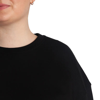 LAZYPANTS - Chandail à Col Rond en Molleton Doux-Womens-Double-Knit-Fleece-Crewneck-sweatshirt-1917547-1920929-Noir-Black