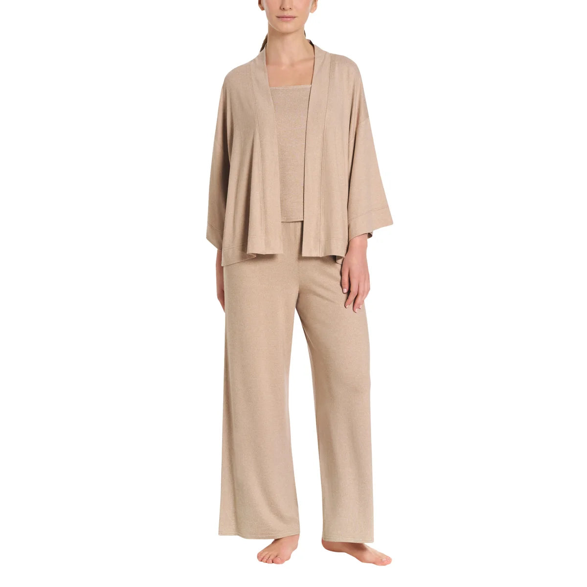 LEMON - Ensemble de Nuit 3 Pièces pour Femme-piece-sleep-set-costco-1925530-taupe-2