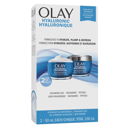 OLAY - Ensemble de 2 Gels Hydratants Ultraléger Hyaluronique-hyaluronic-ultralight-moisturizer-costco-1680078