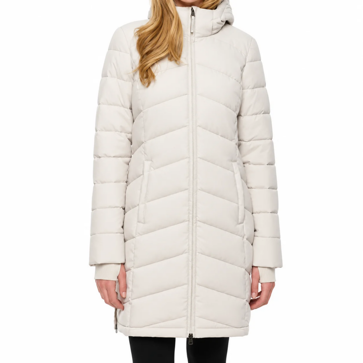 LOLË - Manteau Compressible pour Femme de couleur crème | Lolë women's cream packable jacket