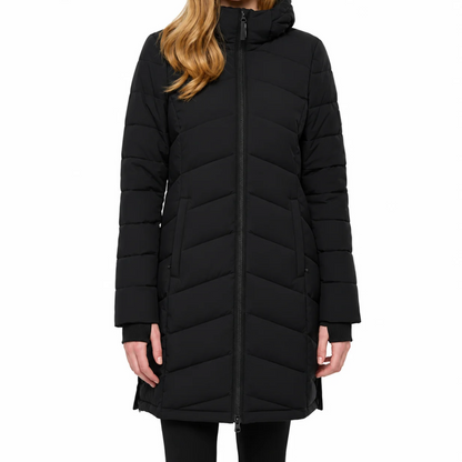 LOLË - Manteau Compressible pour Femme de couleur Noir | Lolë women's black packable jacket