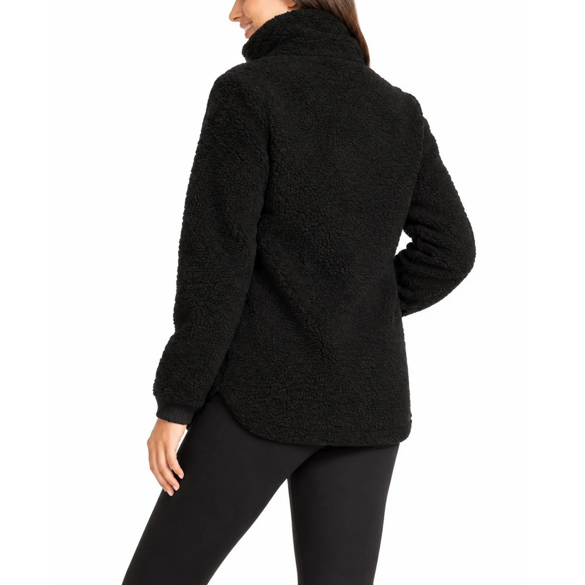 LOLË - Veste en molleton pour femme noir | LOLË - Women's black fleece jacket