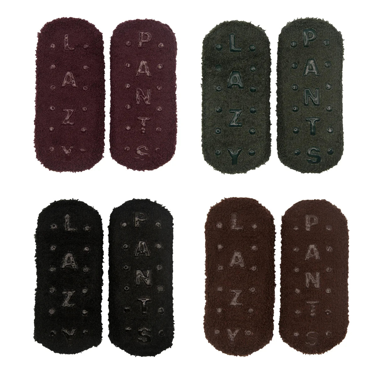 LAZYPANTS - Paquet de 4 Paires de Chaussettes Antidérapantes Pour Femme-Womens-4-Pack-Non-Slip-Socks-Noir-Black-1919417-1953156