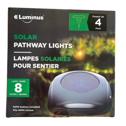 LUMINUS - &nbsp;Ensemble de 4 Lampes Solaires pour Sentier-pathway-solar-lights-costco-1603976-2