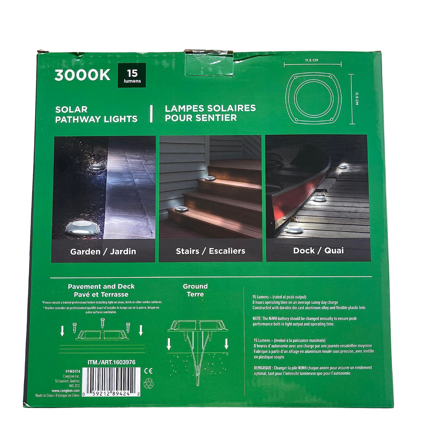 LUMINUS - &nbsp;Ensemble de 4 Lampes Solaires pour Sentier-pathway-solar-lights-costco-1603976-4