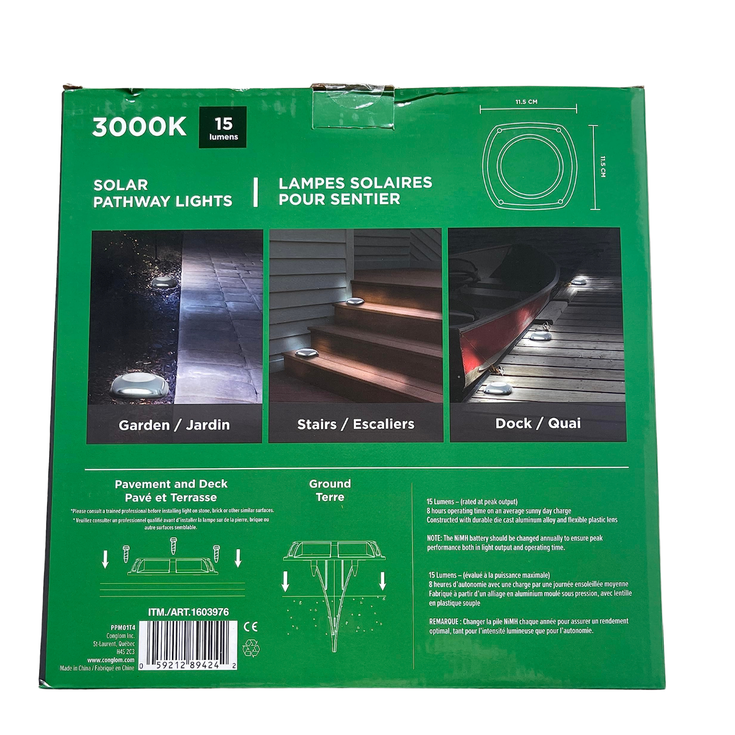 LUMINUS - &nbsp;Ensemble de 4 Lampes Solaires pour Sentier-pathway-solar-lights-costco-1603976-4