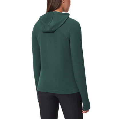 MONDETTA - Haut à Capuchon Manches Longues pour Femme-WOMEN'S-LONG-SLEEVE-HOODED-TOP-COSTCO-1805321-GREEN-VERT-2