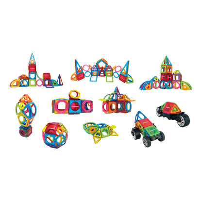 MAGFORMERS - Jeu de Construction Magnétique de 122 Pièces-magnetic-construction-set-pieces-costco-1824539-3