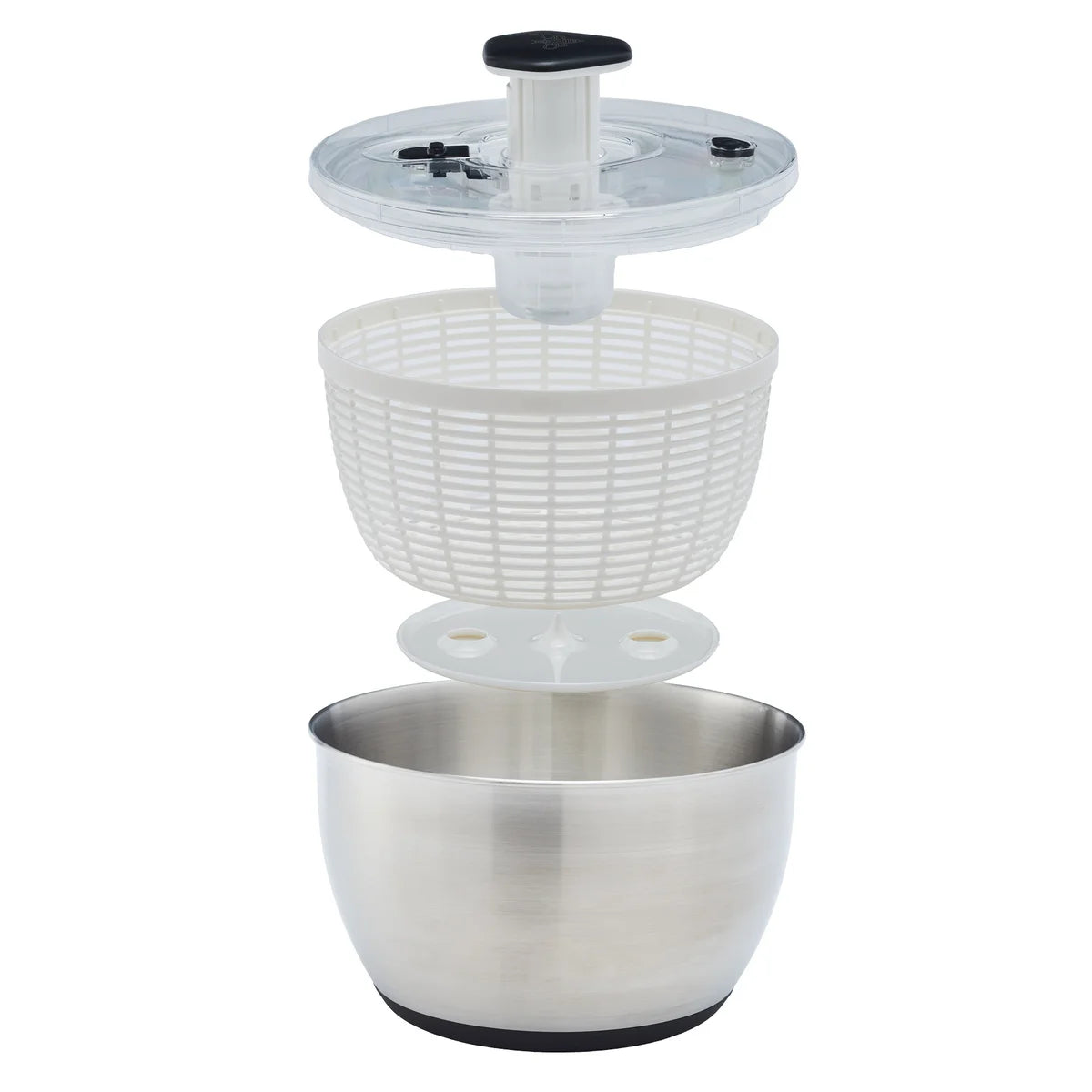 MIU - Essoreuse à Salade en Acier Inoxydable-stainless-steel-salad-spinner-costco-2863207-2