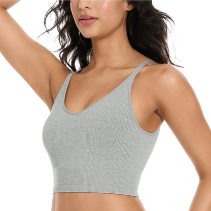 LEMON - Paquet de 2 Soutiens-Gorge de Yoga Côtelé-ribbed-yoga-bra-pack-costco-2843810-grey-gris-noir-black-5