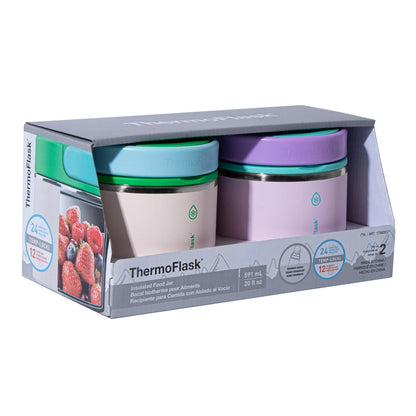 THERMOFLASK - Paquet de 2 Bocaux Isotherme pour Aliments de 591 ml-insulated-food-jars-costco-pack-1759351-orange-purple-violet-7