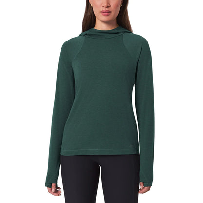 MONDETTA - Haut à Capuchon Manches Longues pour Femme-WOMEN'S-LONG-SLEEVE-HOODED-TOP-COSTCO-1805321-GREEN-VERT