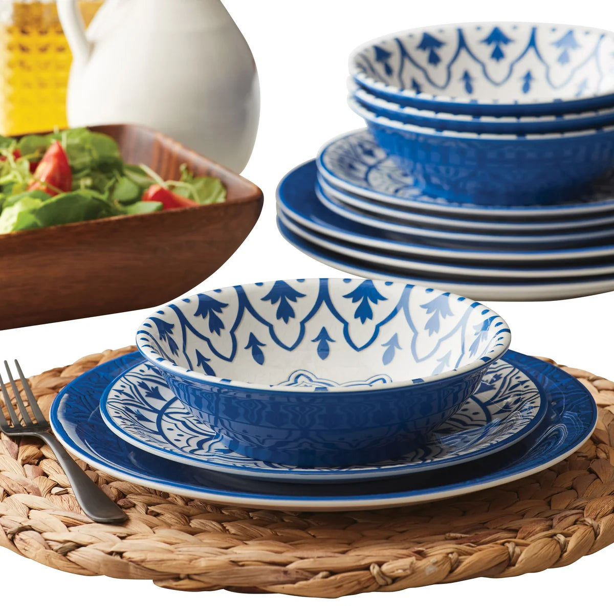 service-vaisselle-12-pièces-melamine-dinnerware-set