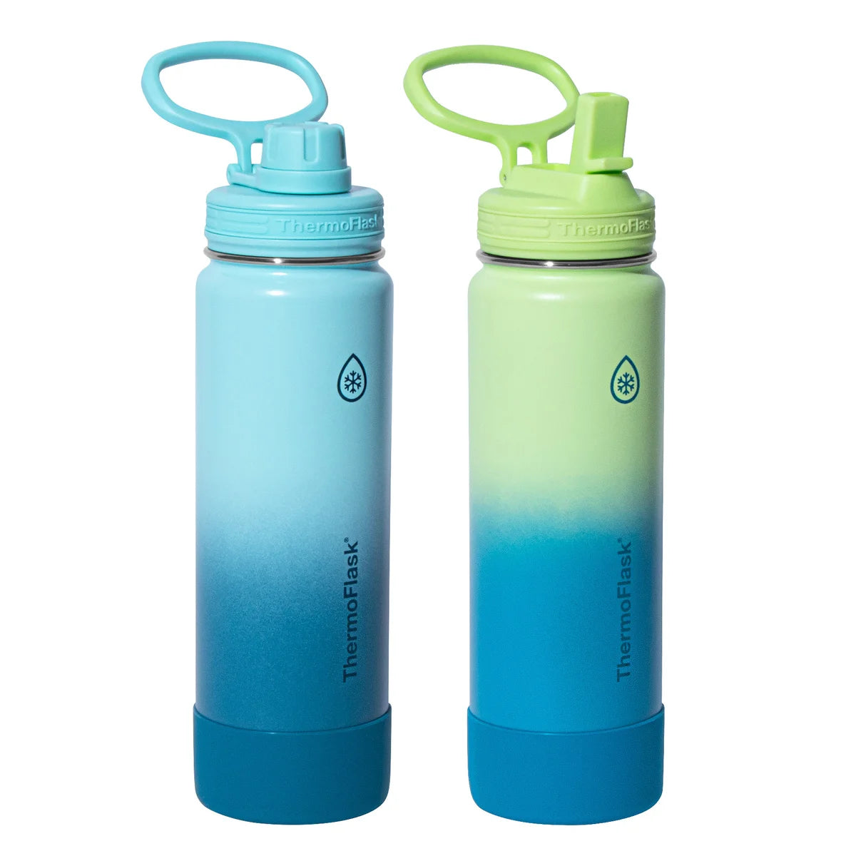 THERMOFLASK - Ensemble de 2 Bouteilles Isothermes de 710 ml-pack-insulated-bottles-costco-24-oz-1730866-bleu-blue