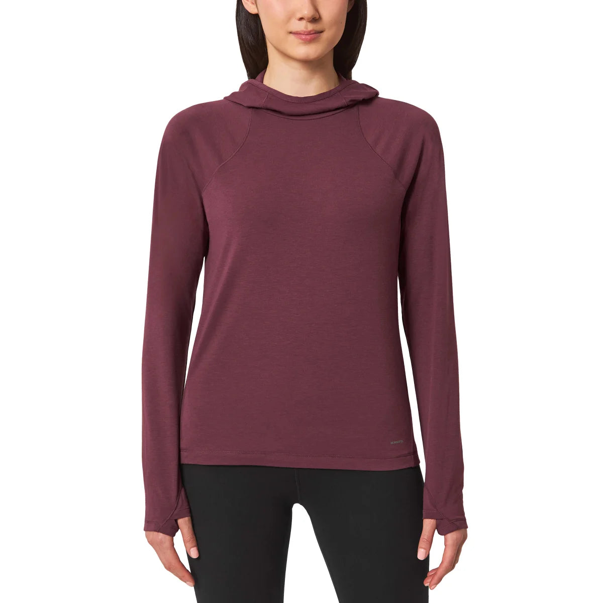 MONDETTA - Haut à Capuchon Manches Longues pour Femme-WOMEN'S-LONG-SLEEVE-HOODED-TOP-COSTCO-1805321-PURPLE-VIOLET-RED-ROUGE