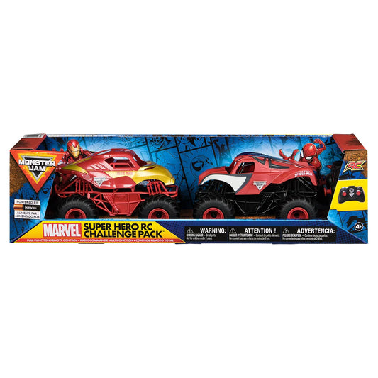 MONSTER JAM - Coffret Super Hero RC Challenge Marvel-pack-costco-1785073-iron-man-spiderman